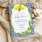 Positano Lemons | Printable Baby Shower Invitation Suite Template