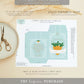 Easter Egg Blue | Printable Easter Carrot Seed Packet Template