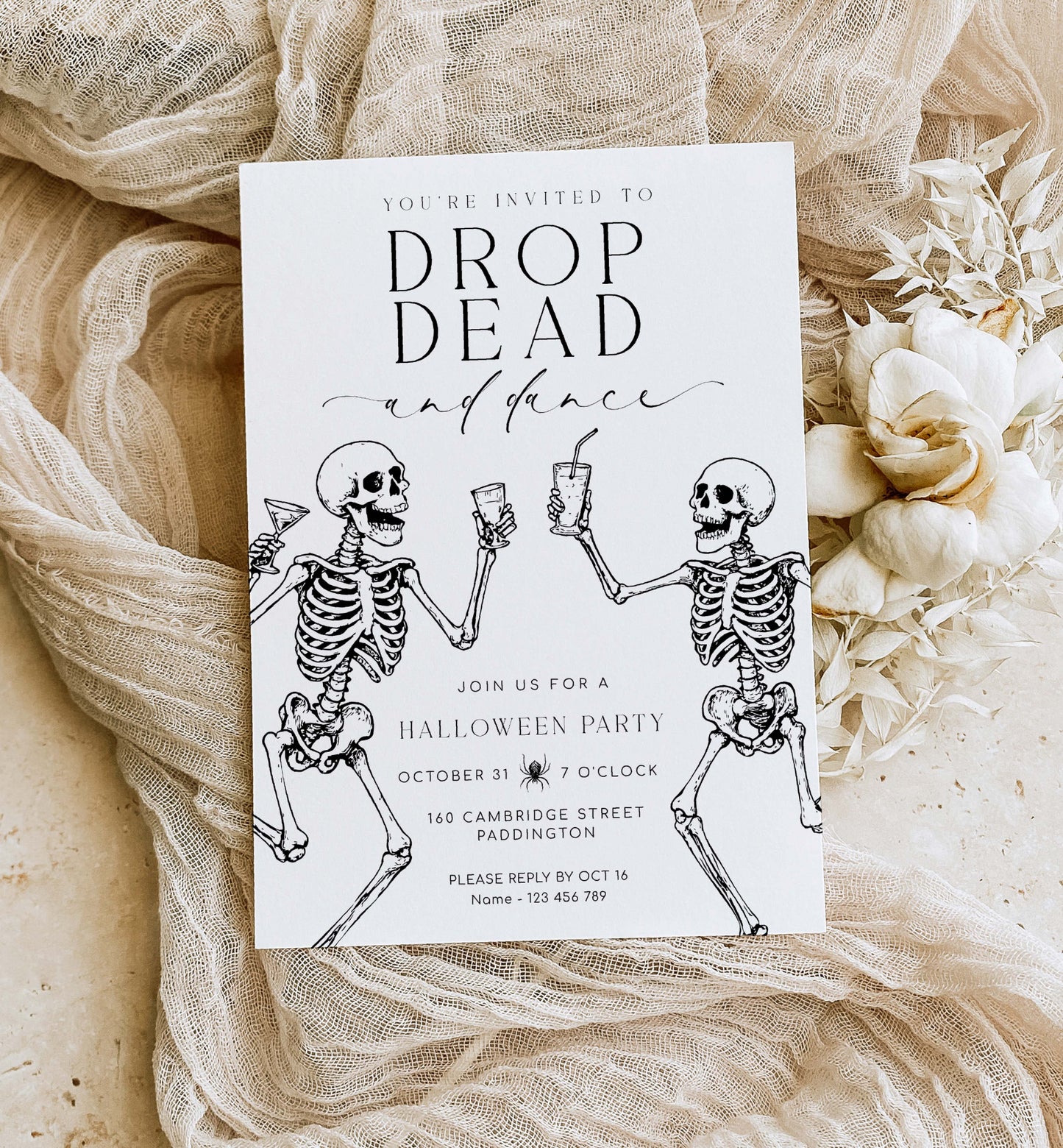 Halloween | Printable Halloween Party Invitation Template