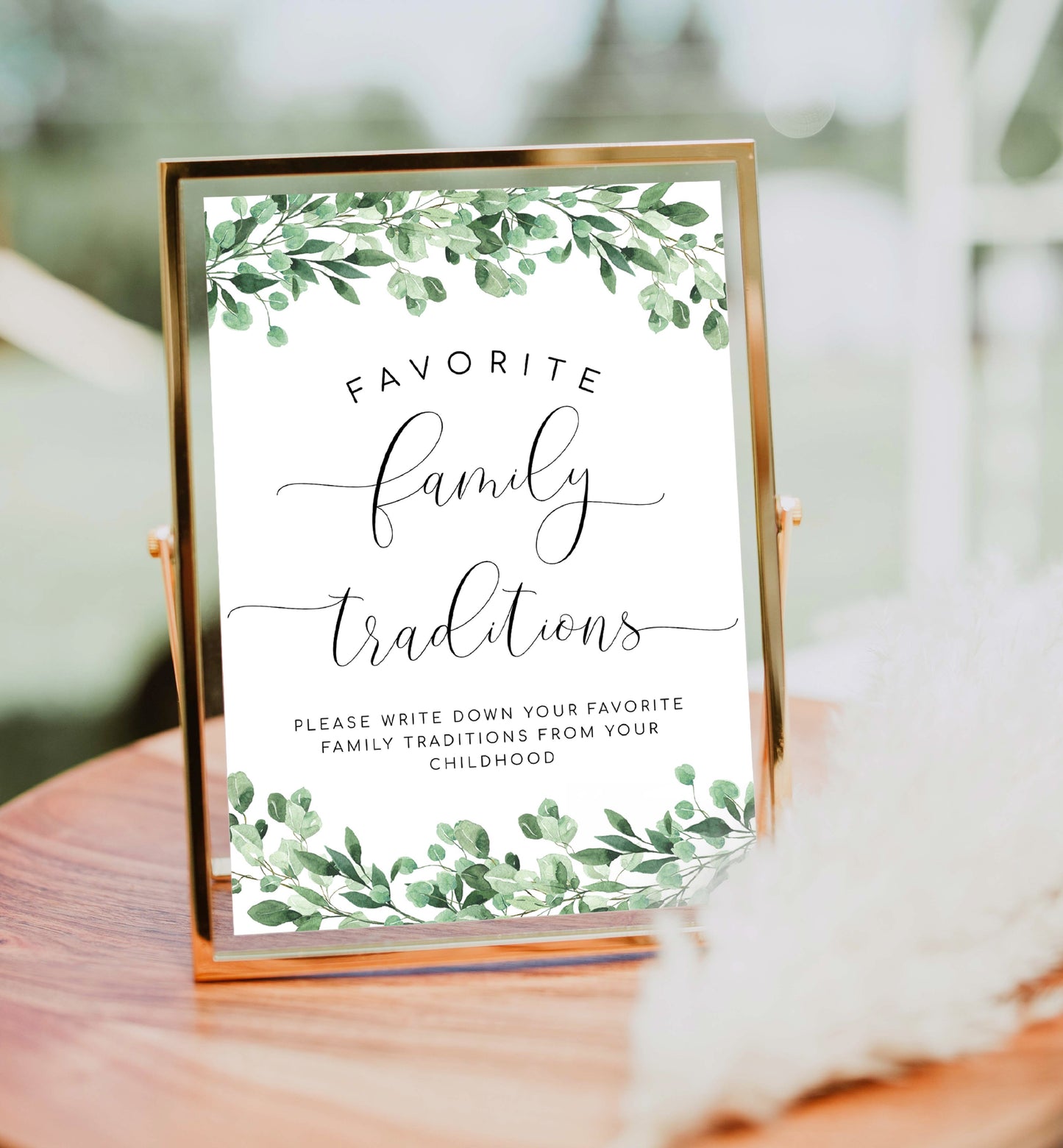 Everly | Printable Family Tradition Game Template