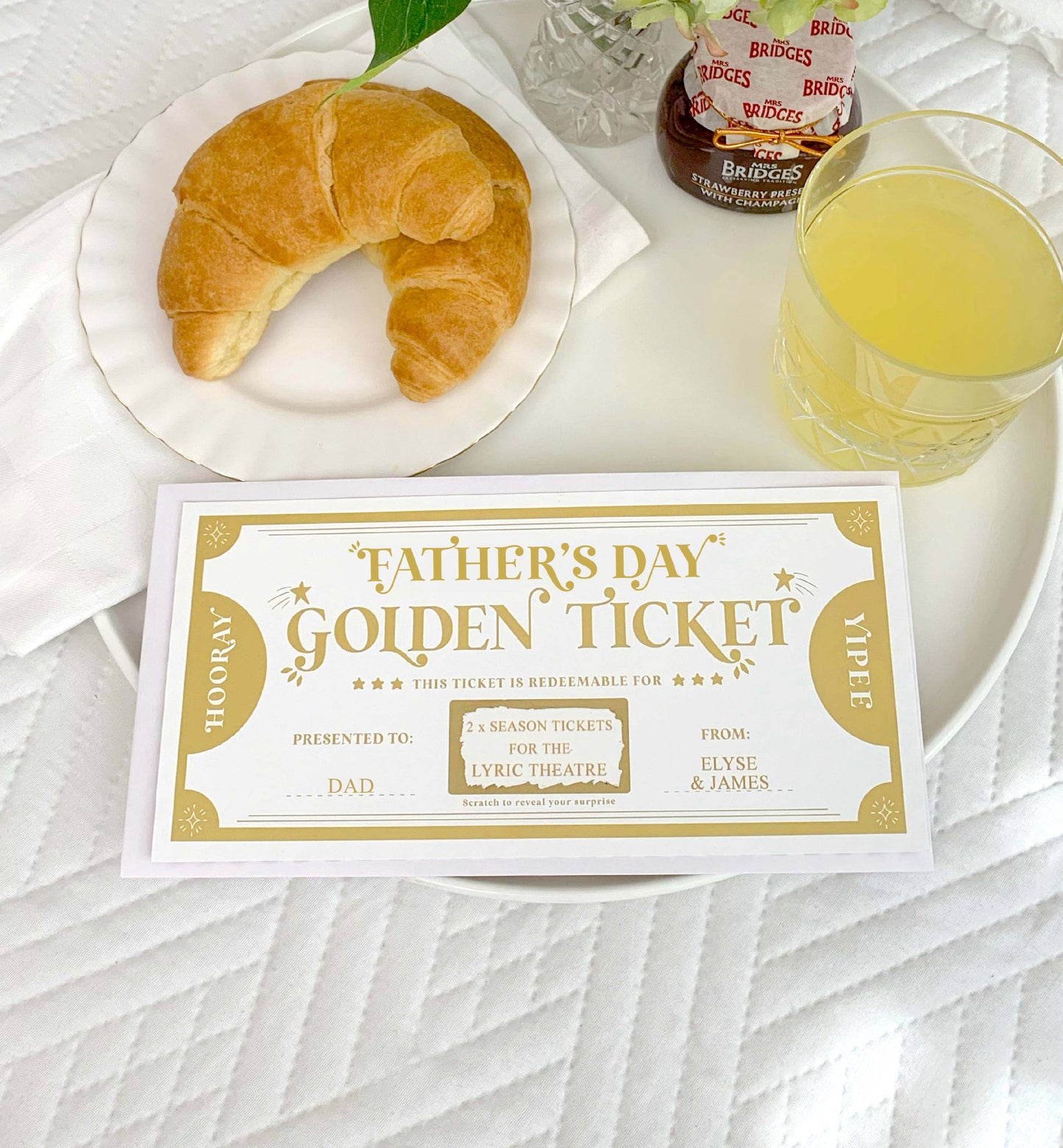 Golden Ticket Gold | Scratch-off Father's Day Gift Voucher