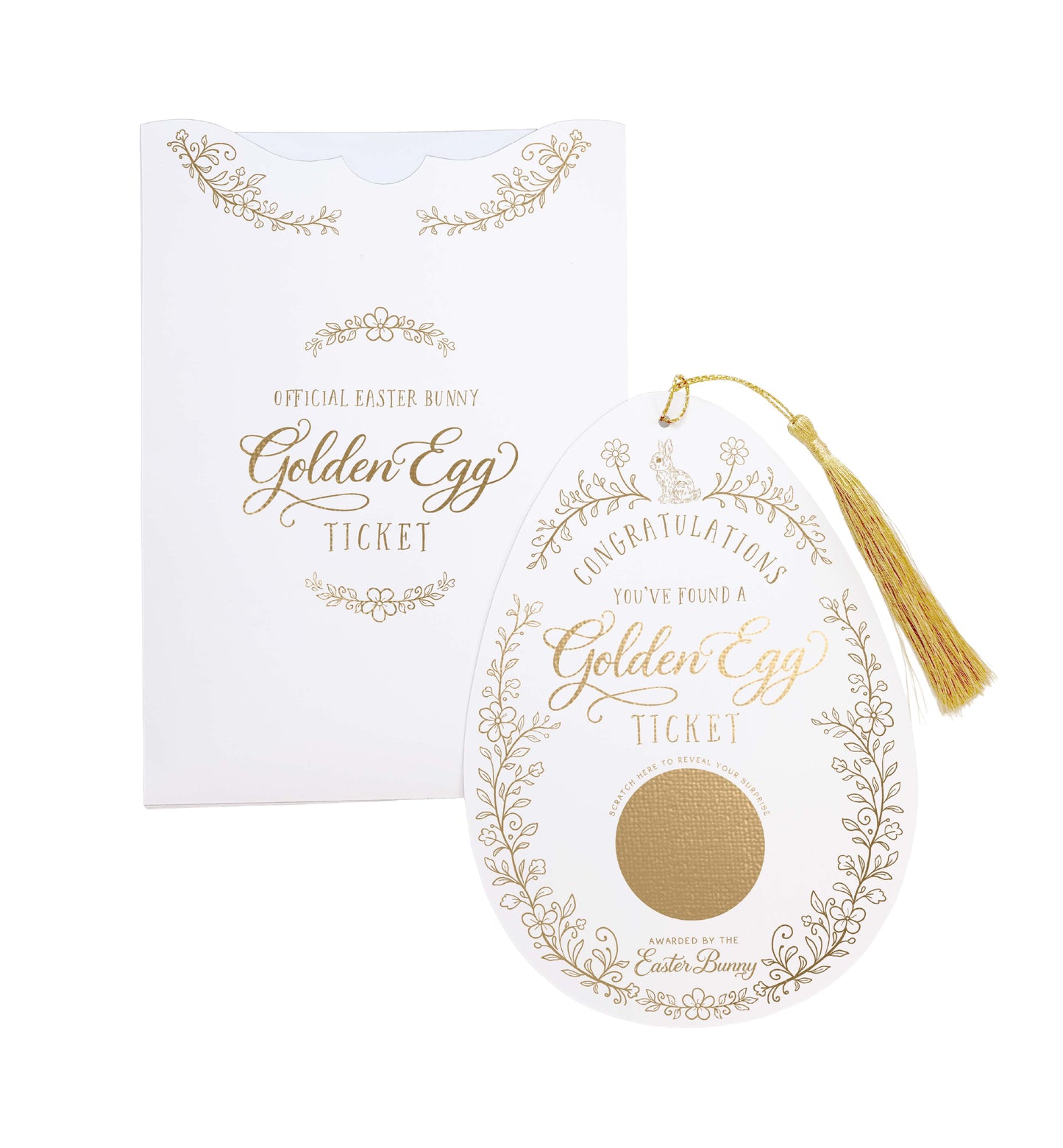 Golden Egg Scratch-off Easter Gift Tag