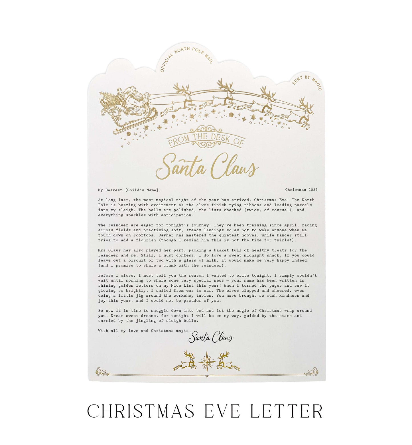Personalised Letter From Santa Claus