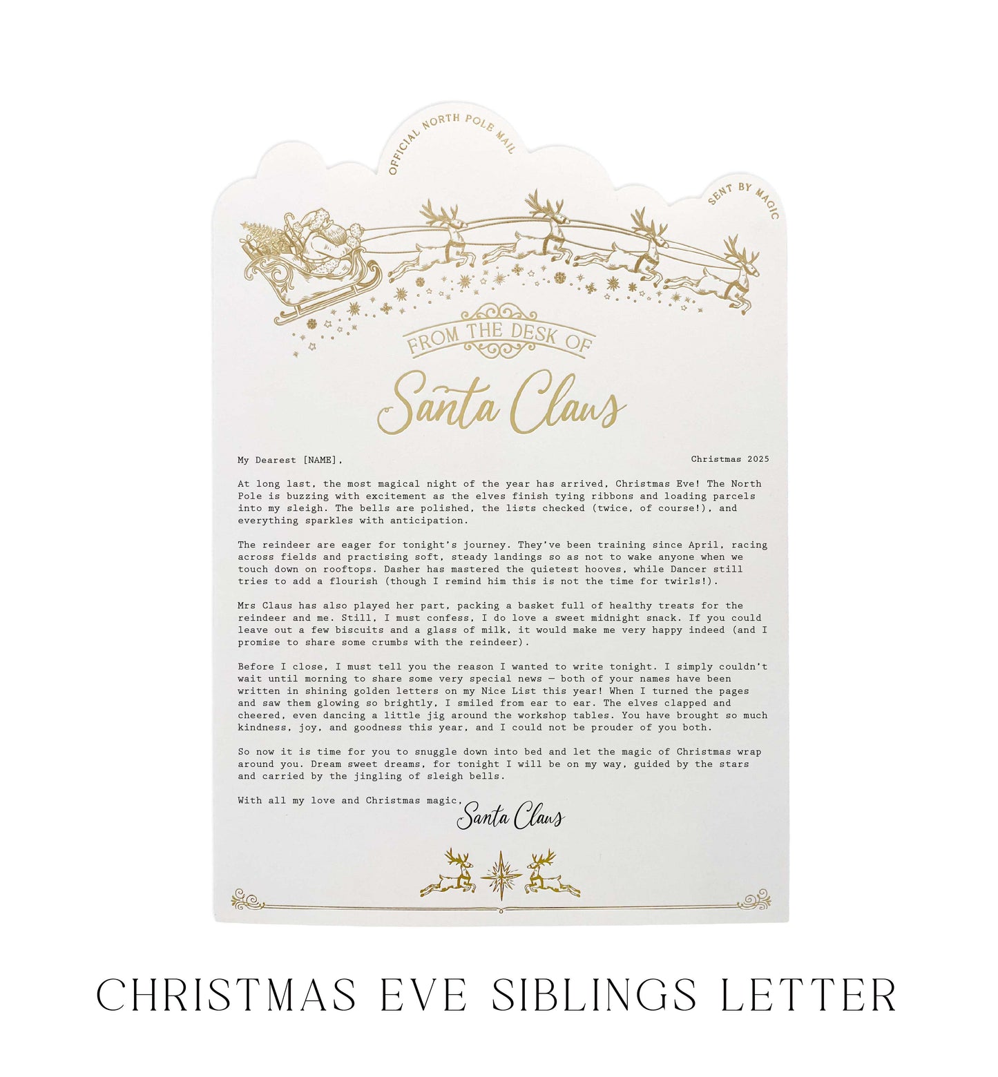 Personalised Letter From Santa Claus