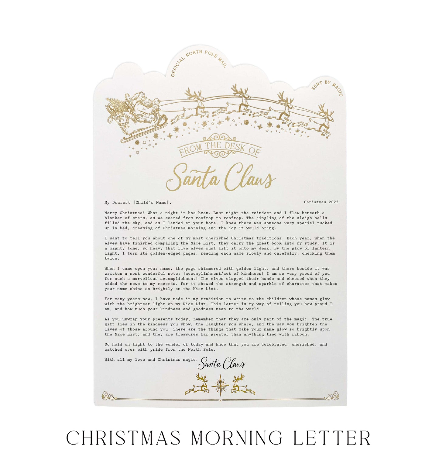Personalised Letter From Santa Claus