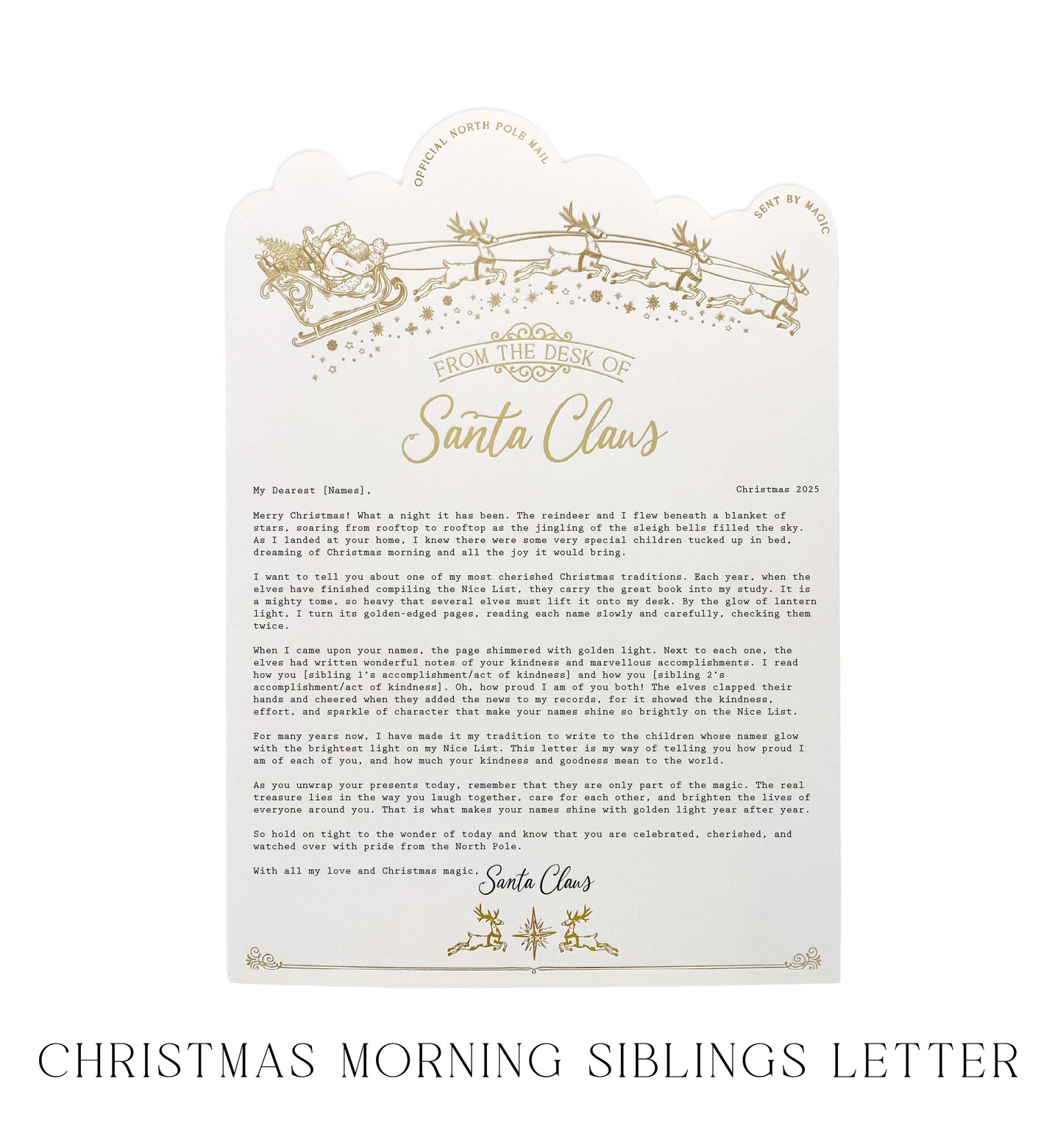 Personalised Letter From Santa Claus