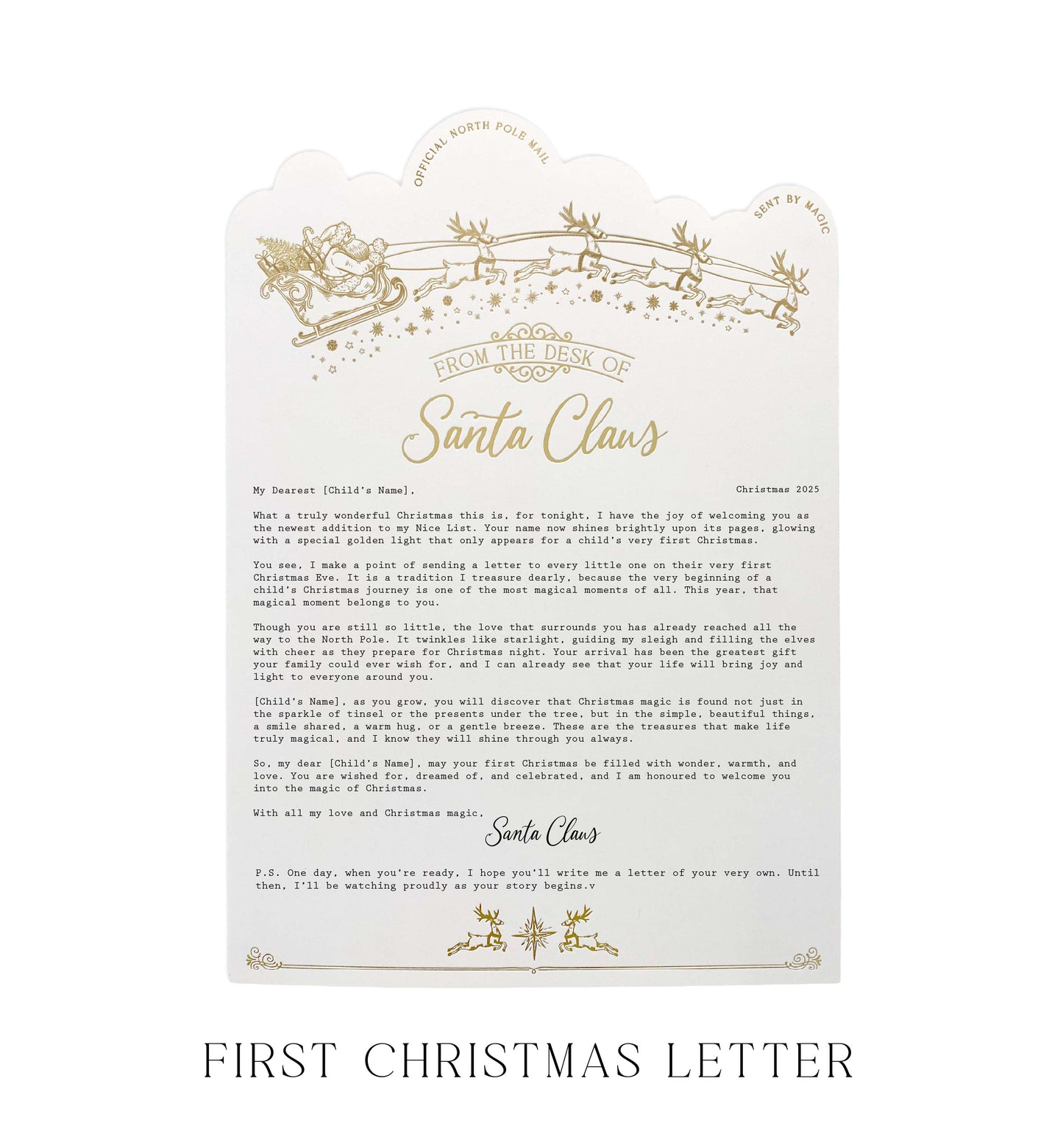 Personalised Letter From Santa Claus