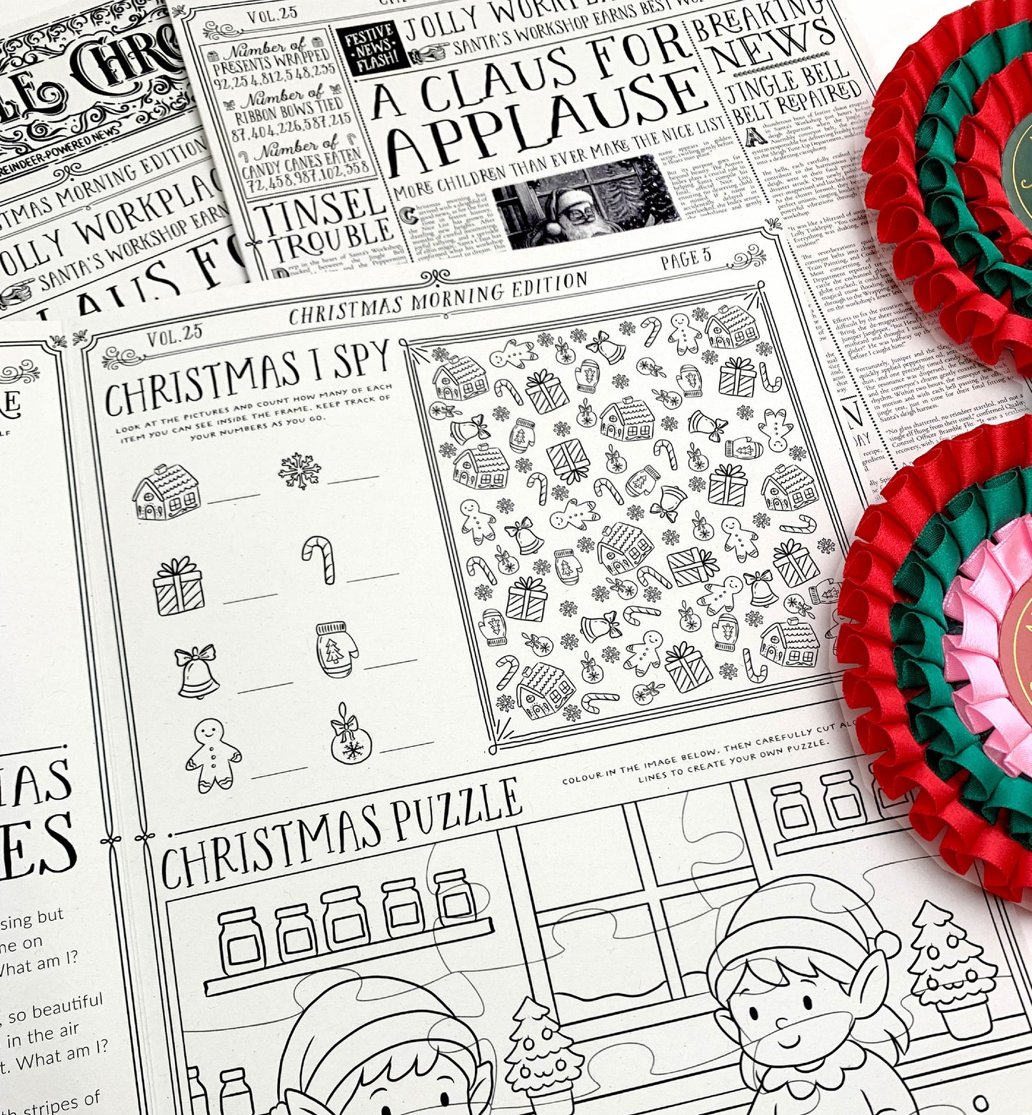 Christmas Newspaper Activity Booklet