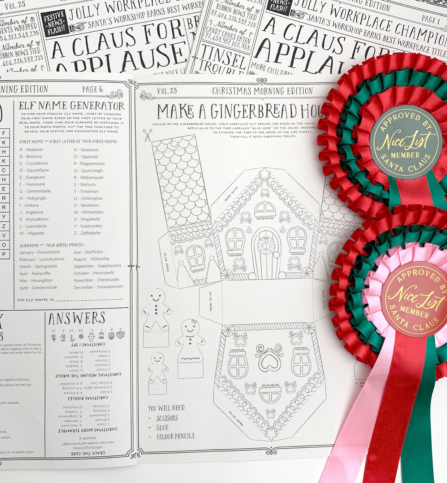 Christmas Newspaper Activity Booklet