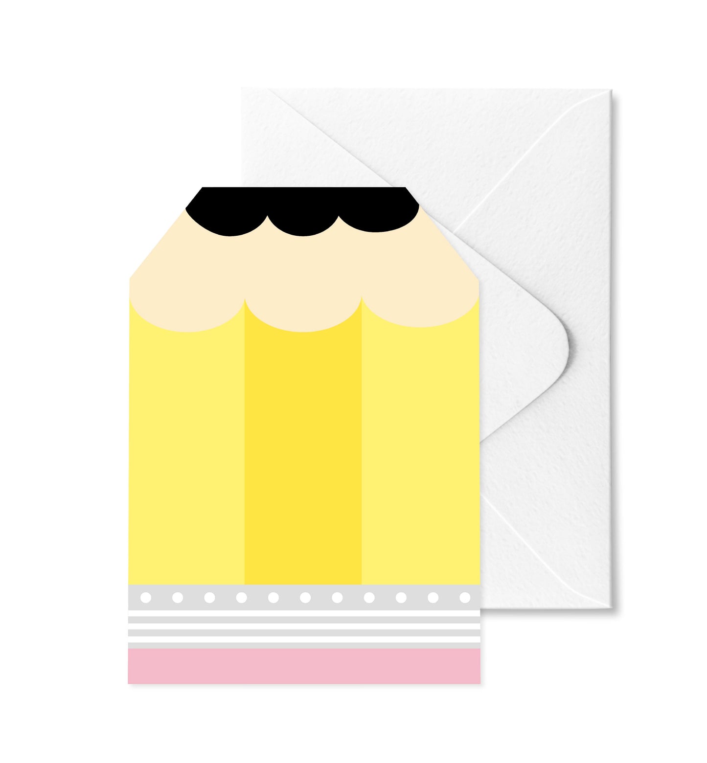 Pencil Die-Cut Greeting Card