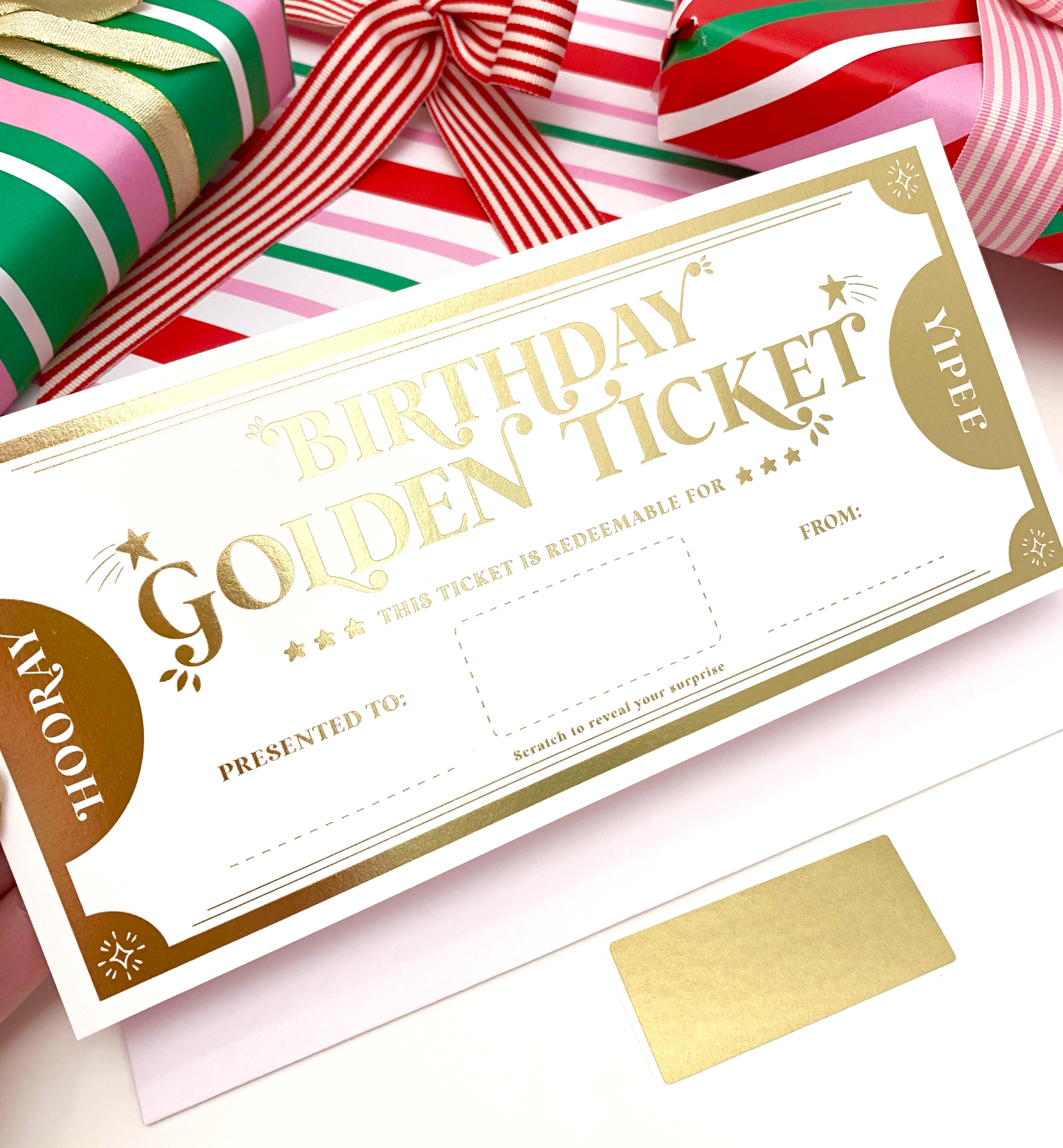 Golden Ticket Gold Scratch off Birthday Gift Voucher Black Bow Studio golden-ticket-gold-scratch-off-birthday-gift-voucher-black-bow-studio