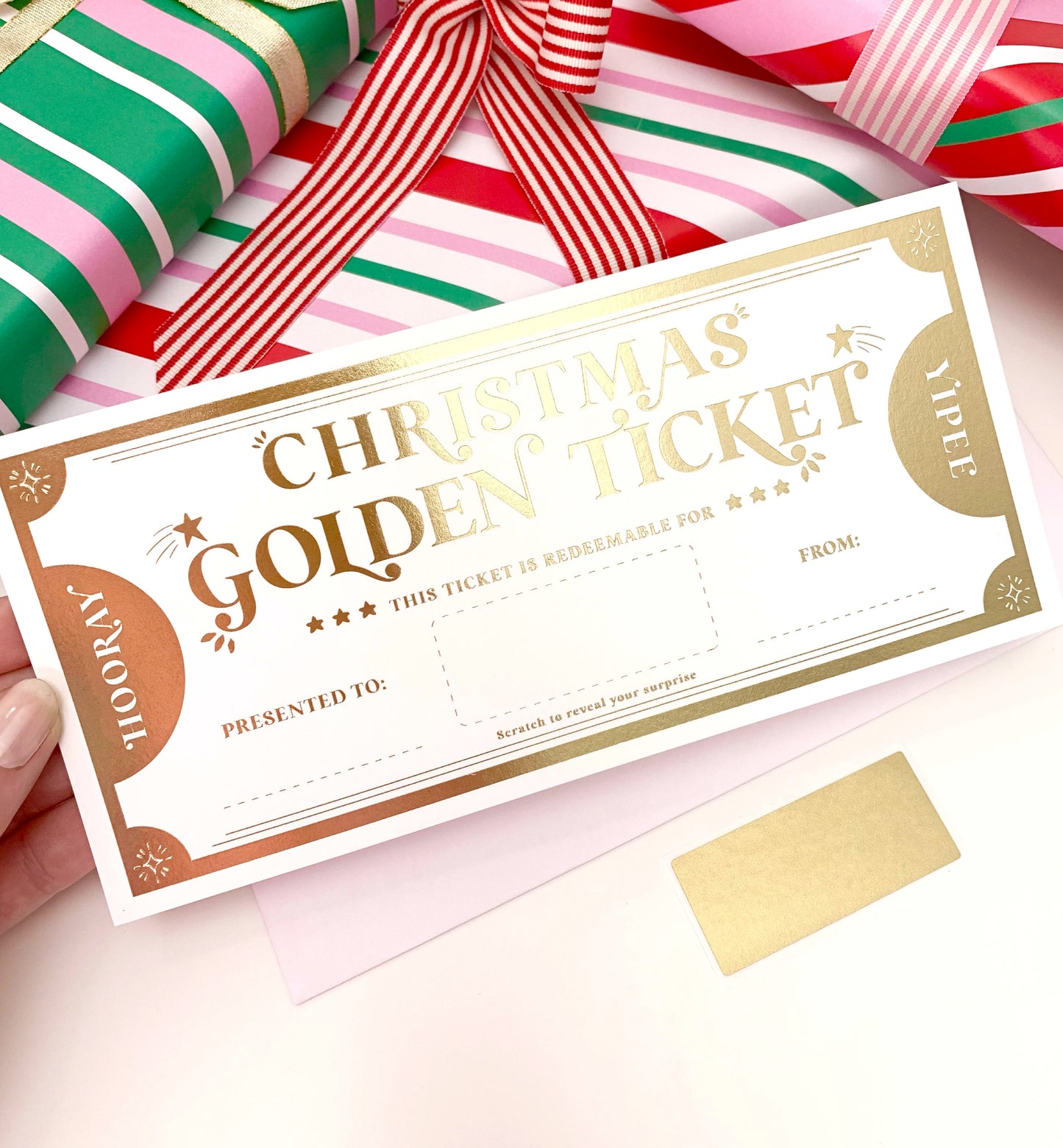 Golden Ticket Gold | Scratch-off Christmas Gift Voucher