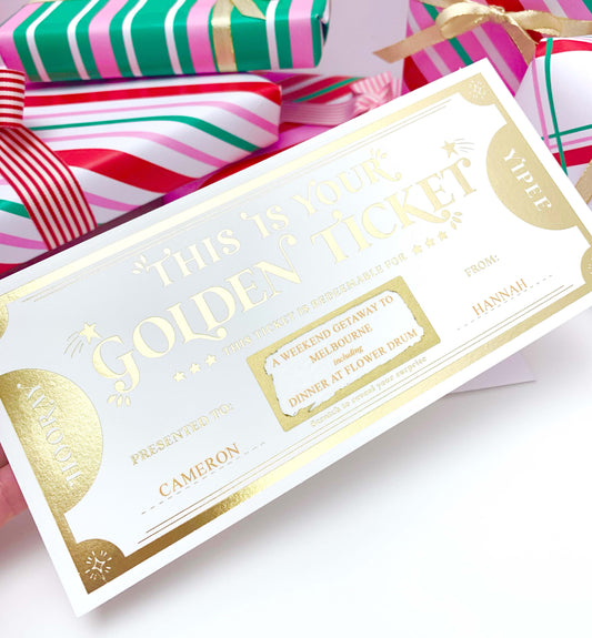 Golden Ticket Gold | Scratch-off Gift Voucher