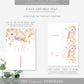 Millie Floral White | Printable Table Numbers Template