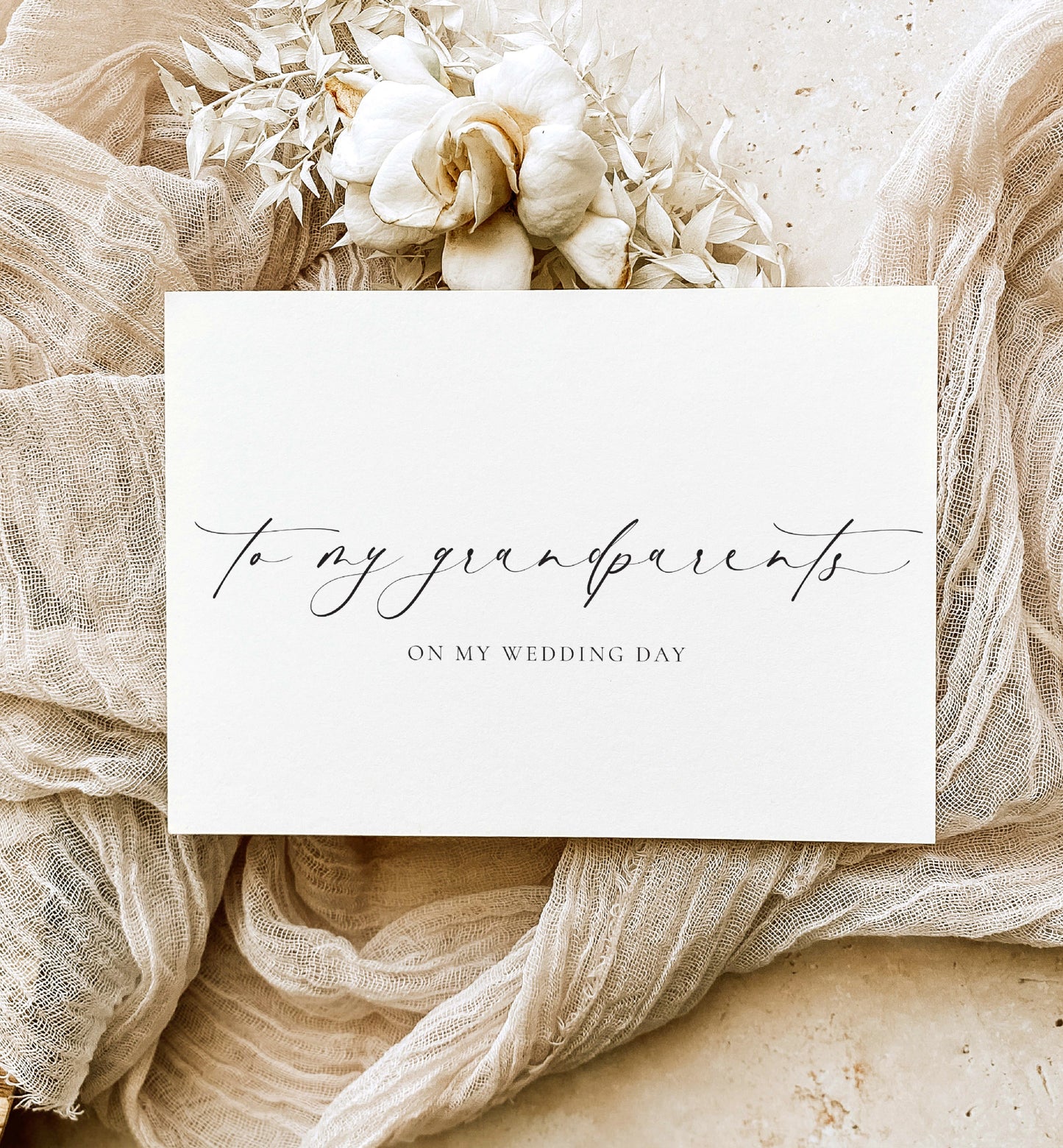 Ellesmere Ivory | To My Grandparents Wedding Day Greeting Card