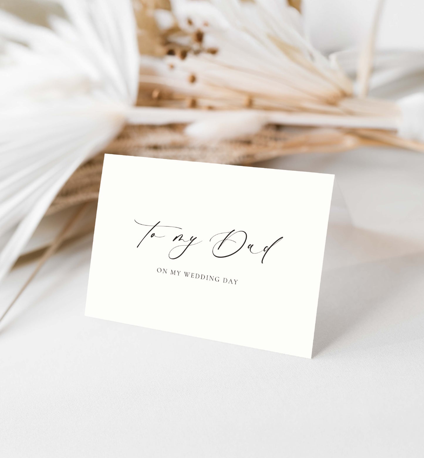 Ellesmere Ivory | To My Dad Wedding Day Greeting Card