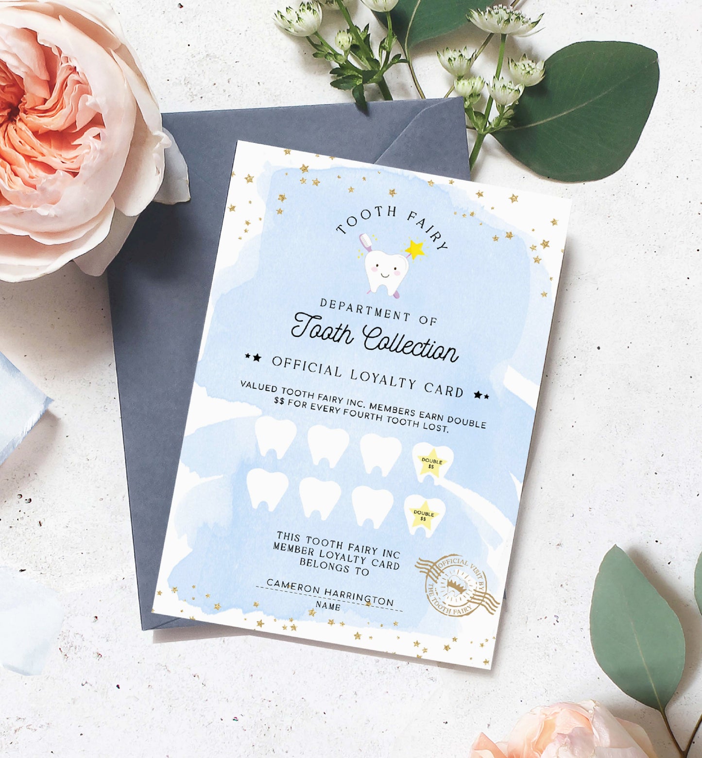 Printable Tooth Fairy Letter and Receipt, Tooth Fairy Collection Receipt, Tooth Fairy Payment Recipe And Visit Certificate, Lost Tooth Note