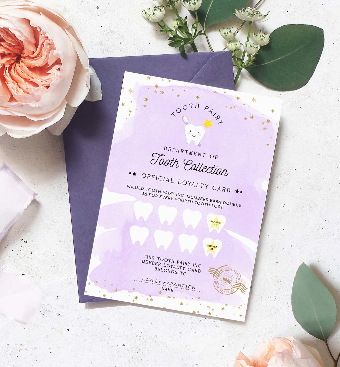 Printable Tooth Fairy Letter and Receipt, Tooth Fairy Collection Receipt, Tooth Fairy Payment Recipe And Visit Certificate, Lost Tooth Note