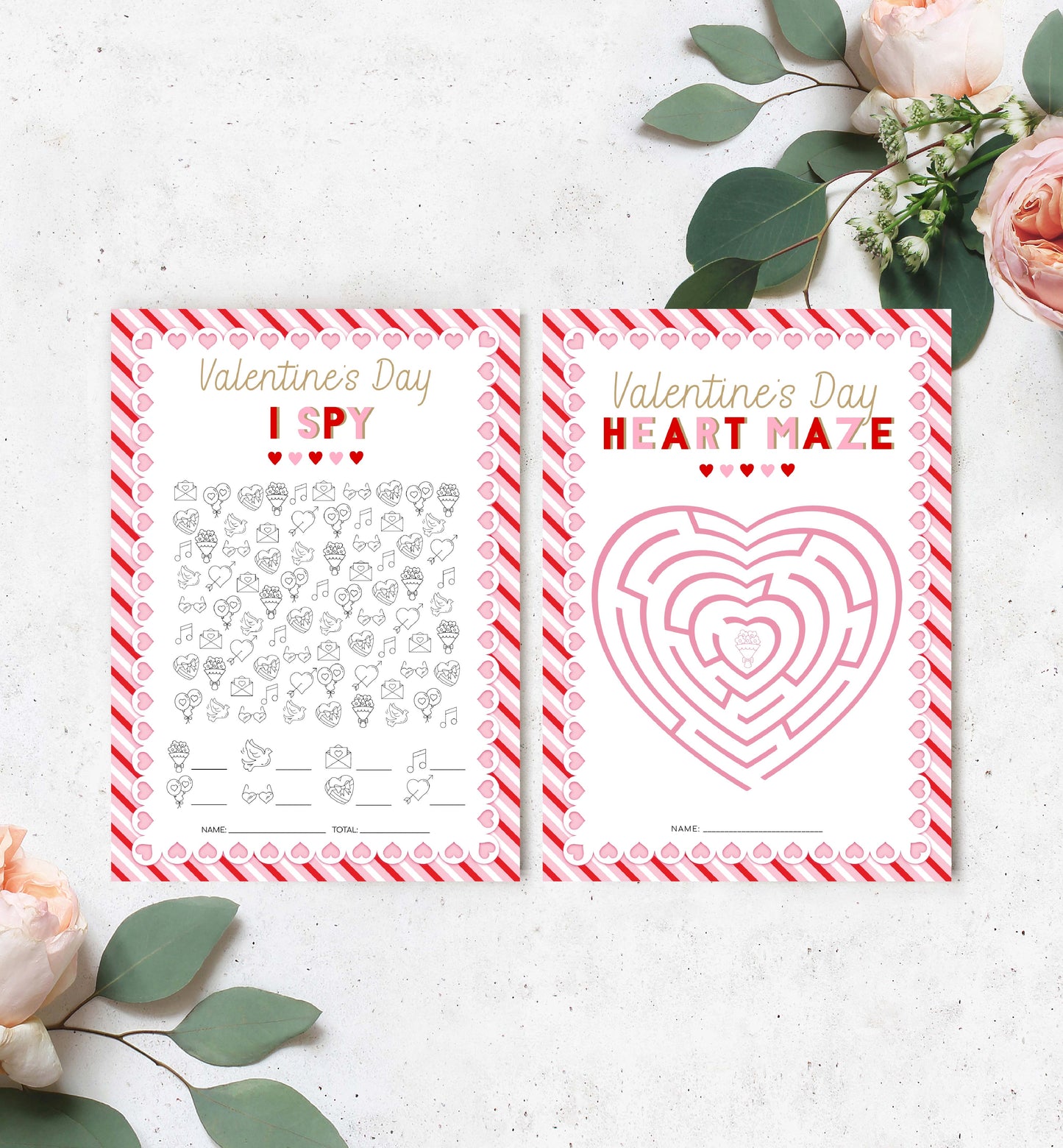 Valentines Day Games Bundle, Printable Galentines Day Games Bundle, Valentines Party Games, Galentine's Bunch Games, Thank You Tag Template