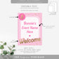 Barbie Party Pink Gold | Printable Welcome Sign Template