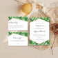 Aloha Palm Green | Printable Baby Shower Invitation Suite Template