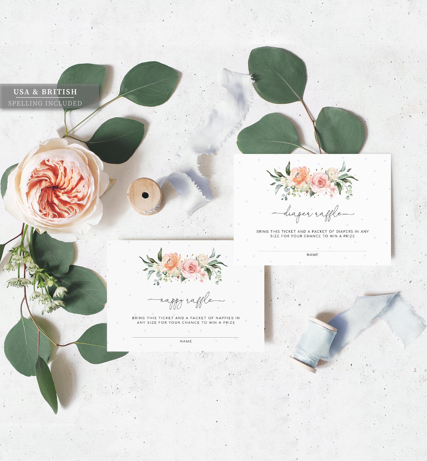 Oh Deer Blue | Baby Shower Invitation Suite - Black Bow Studio