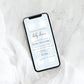 Gingham Blue | Smartphone Baby Shower Invitation Template