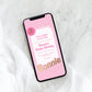 Barbie Party Pink Gold | Smartphone Birthday Invitation Template - Black Bow Studio