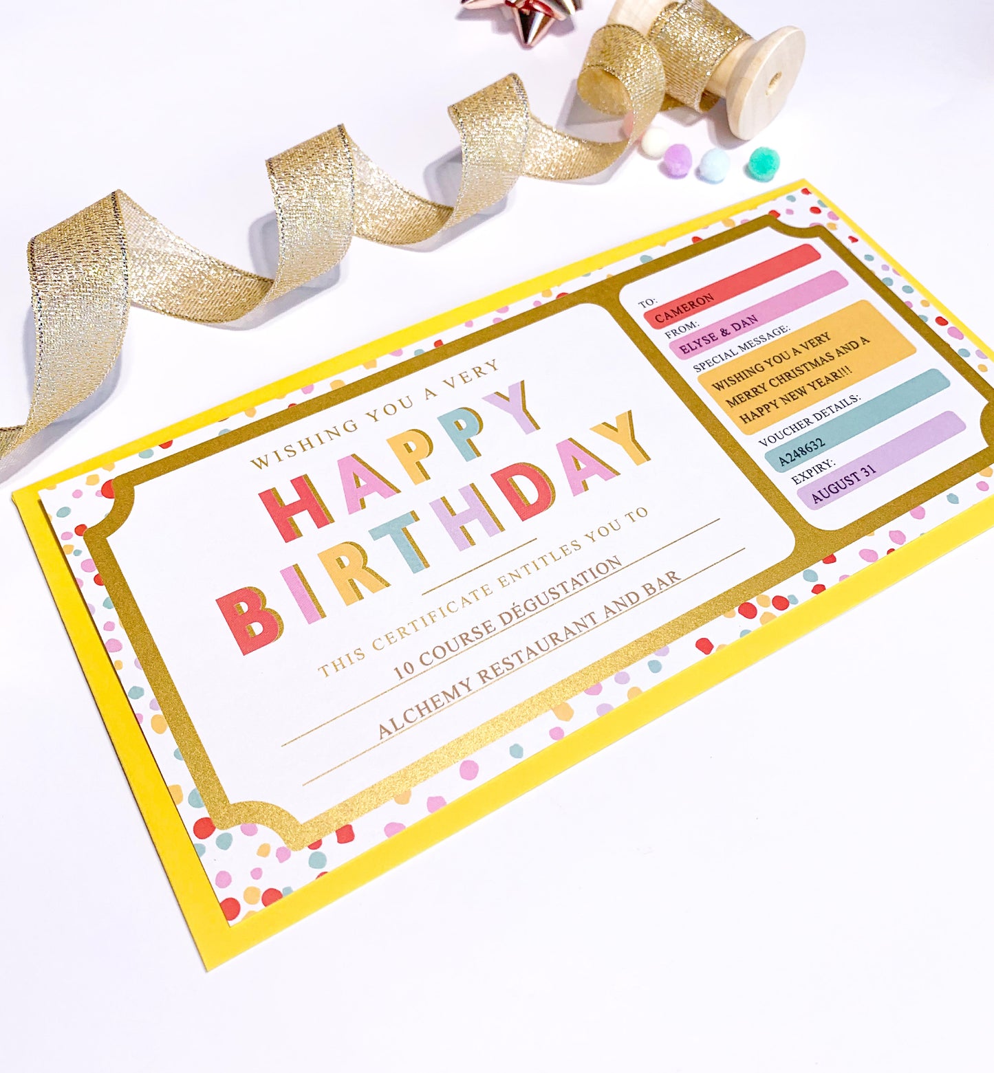 Dot Multi | Birthday Gift Voucher