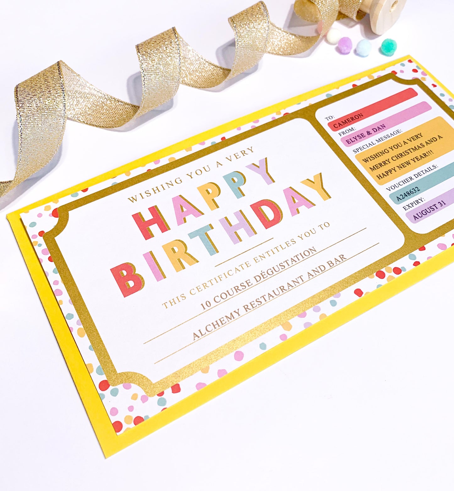 Dot Multi | Birthday Gift Voucher