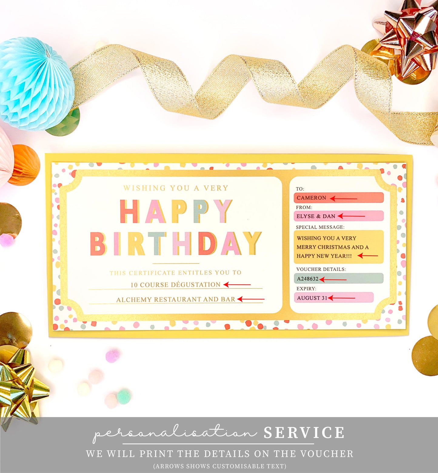 Dot Multi | Birthday Gift Voucher