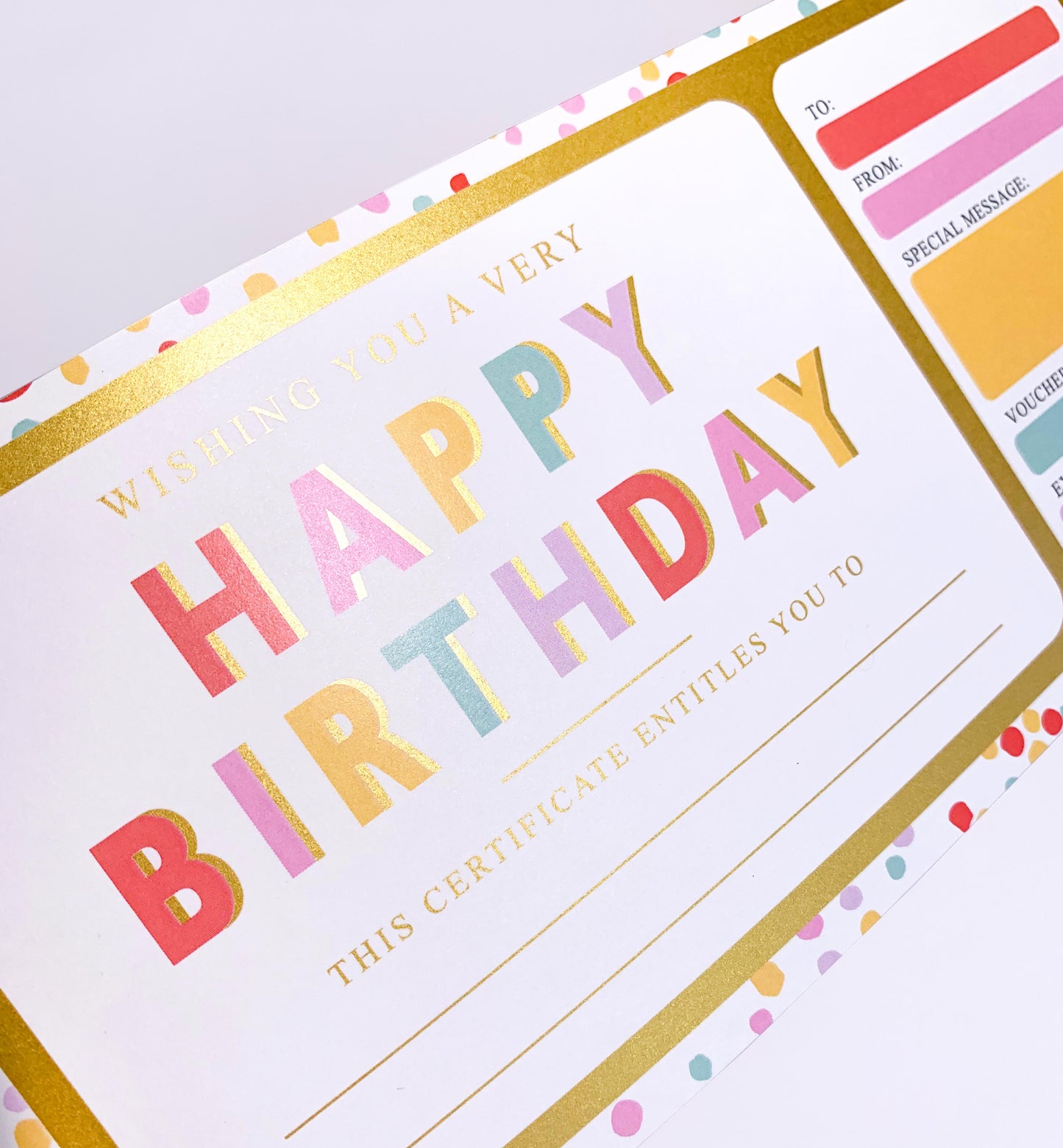 Dot Multi | Birthday Gift Voucher