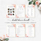Abbieville Floral White | Printable Bridal Shower Games Bundle Template - Black Bow Studio