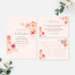Abbieville Floral Pink | Printable Bridal Shower Invitation Suite Template - Black Bow Studio