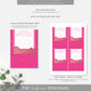 Barbie Party Hot Pink Gold | Printable Chocolate Bar Favour Wrappers Template