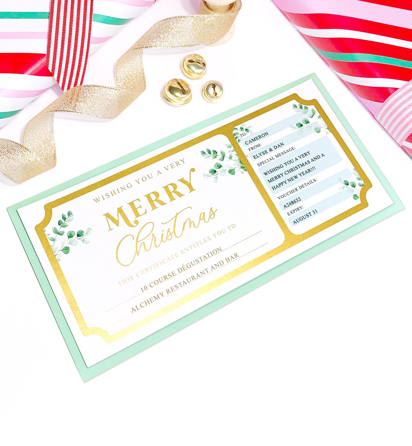 Ferras Greenery Gold | Christmas Gift Voucher