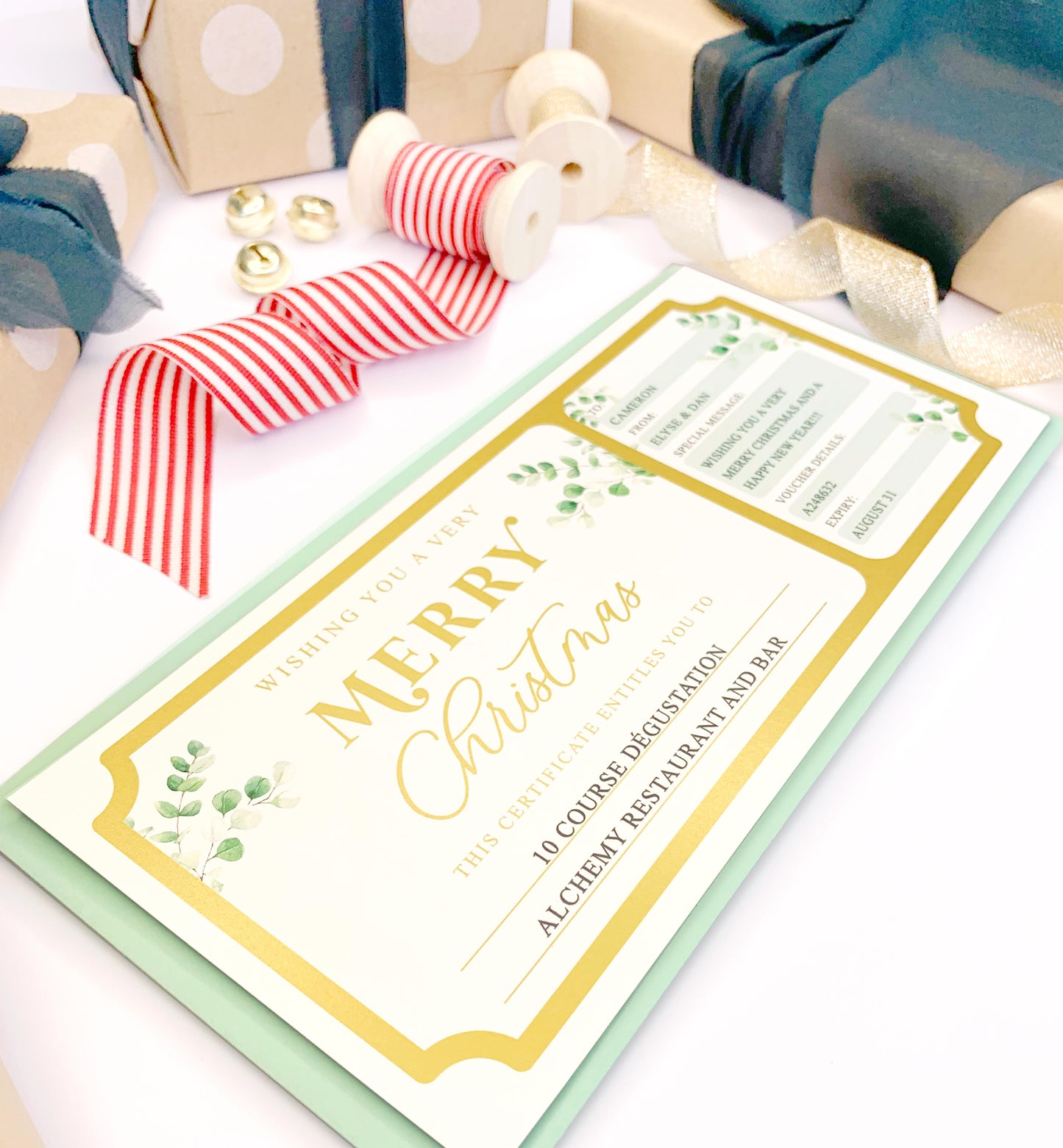 Ferras Greenery Gold | Christmas Gift Voucher
