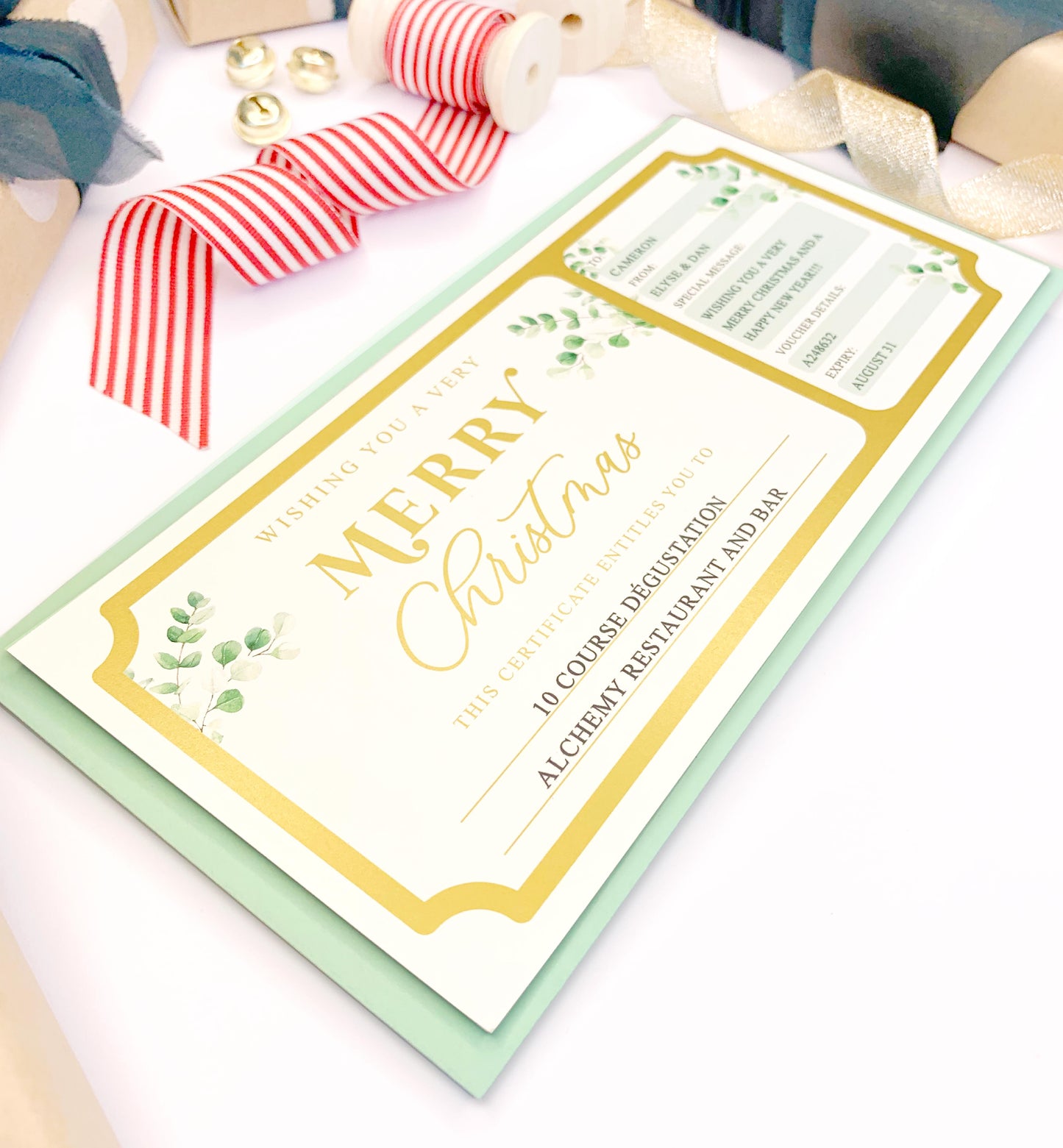 Ferras Greenery Gold | Christmas Gift Voucher