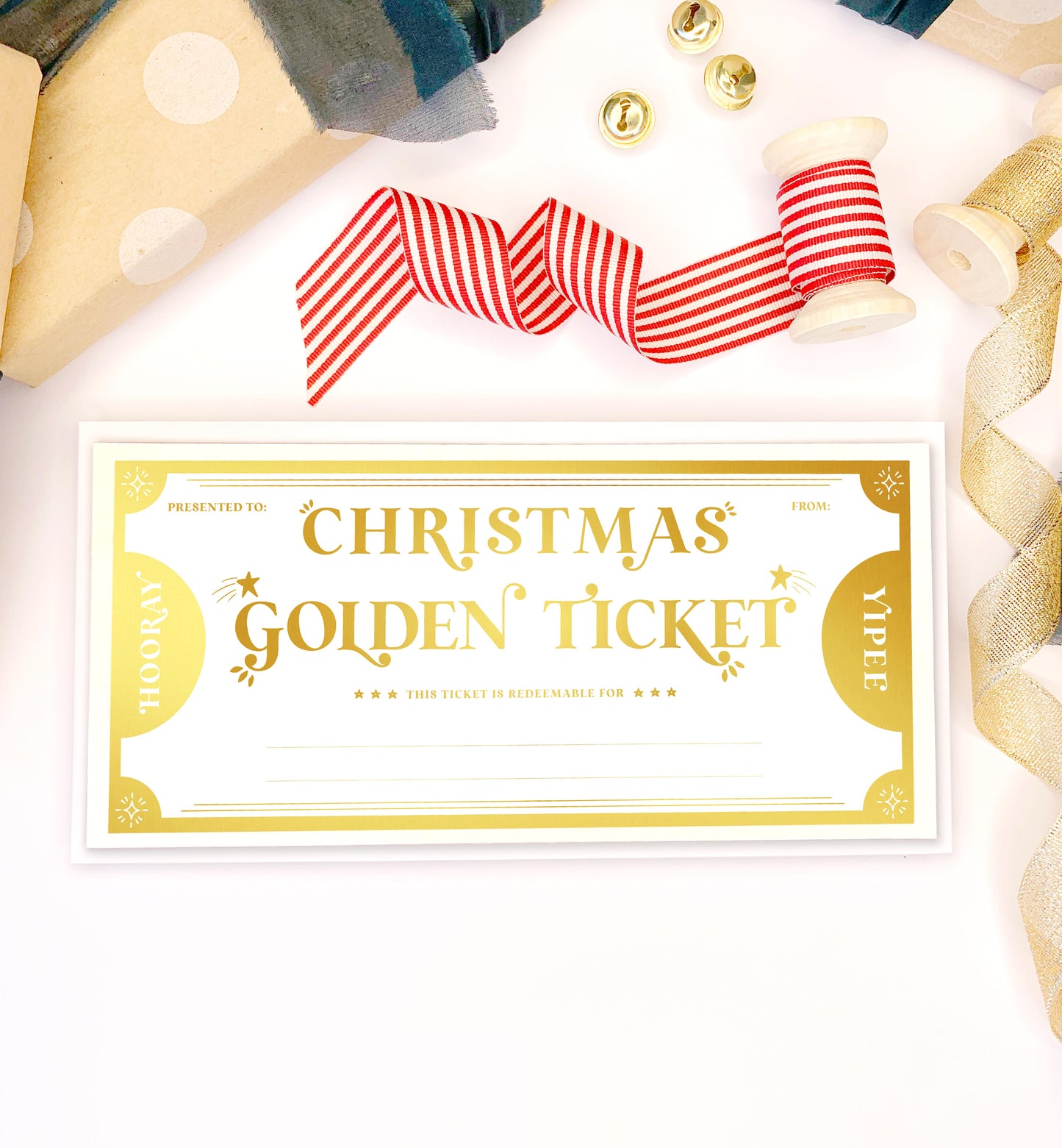 Golden Ticket Gold | Christmas Gift Voucher