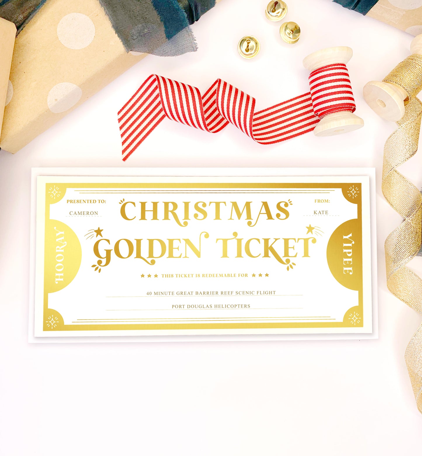 Golden Ticket Gold | Christmas Gift Voucher