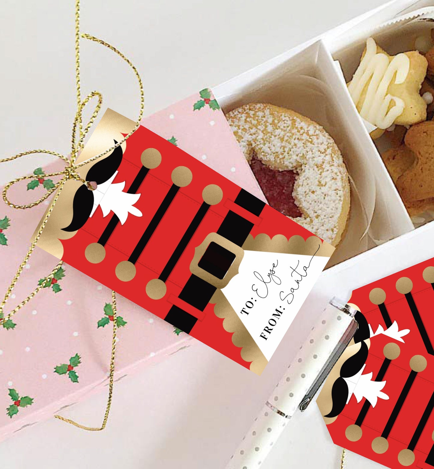 Nutcracker Coat Red | Printable Christmas Gift Tag Template