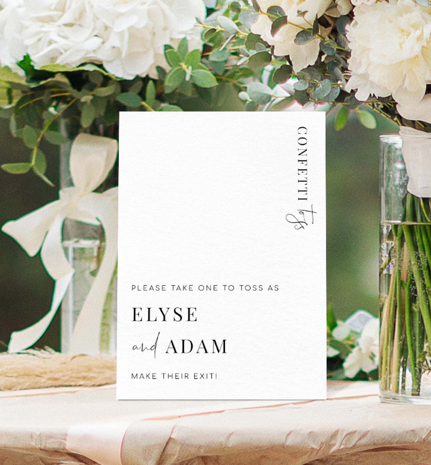 Estelle White | Printable Confetti Toss Sign