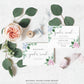 Ferras Blossom Pink Blue | Printable Gender Reveal Invitation Template