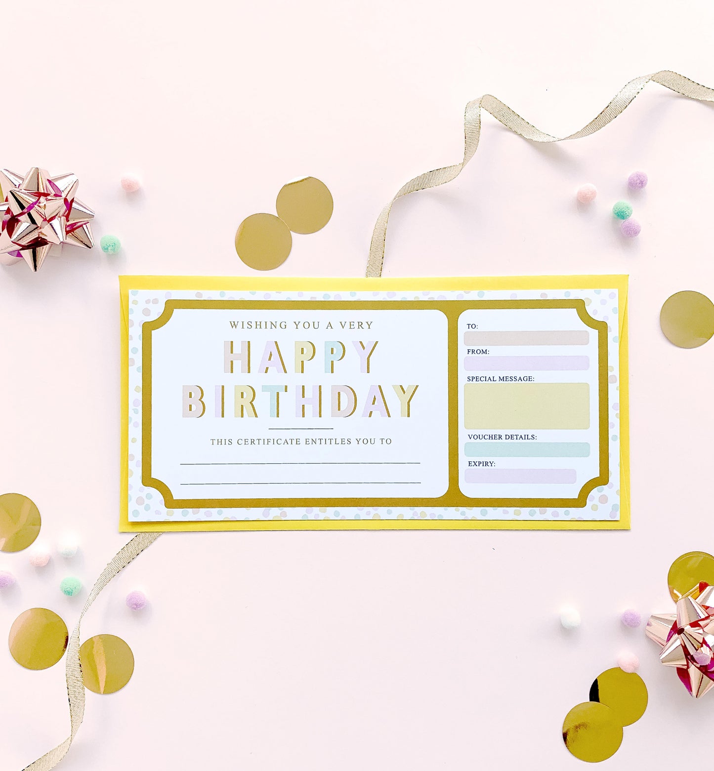 Dot Pastel | Birthday Gift Voucher