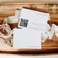 Ellesmere White | Printable QR Code Gift Registry Card Template