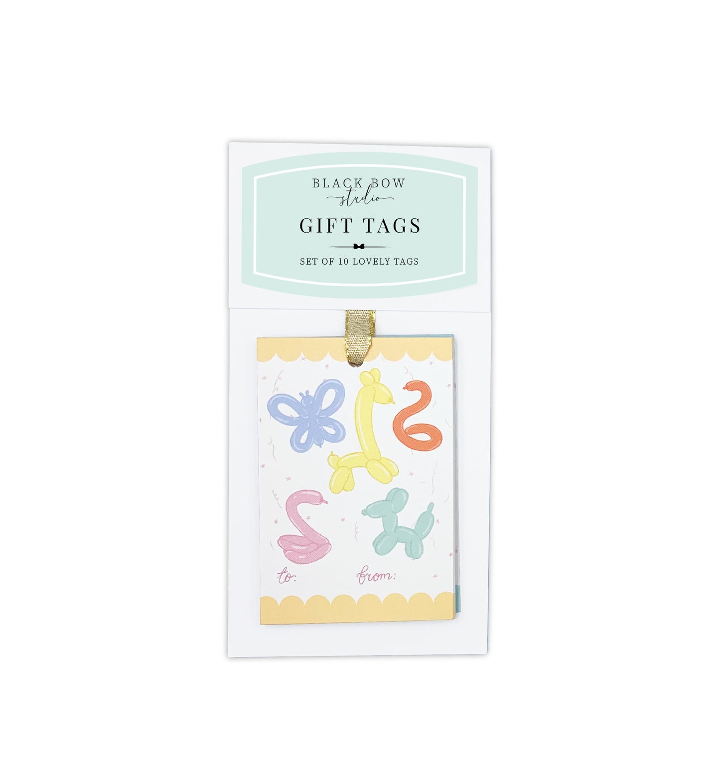 Birthday Party Set of 10 Gift Tags