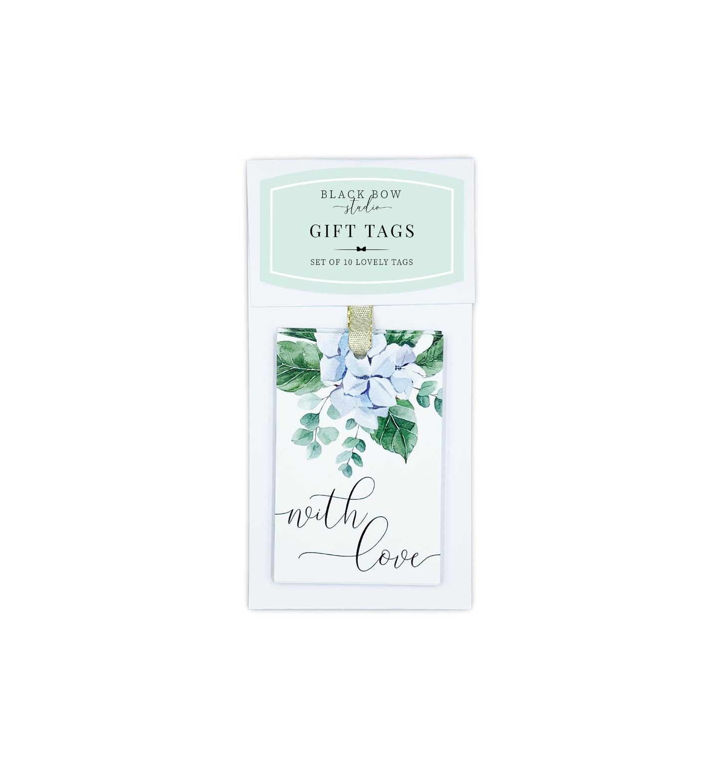 Ferras Blossom Blue | Set of 10 Gift Tags