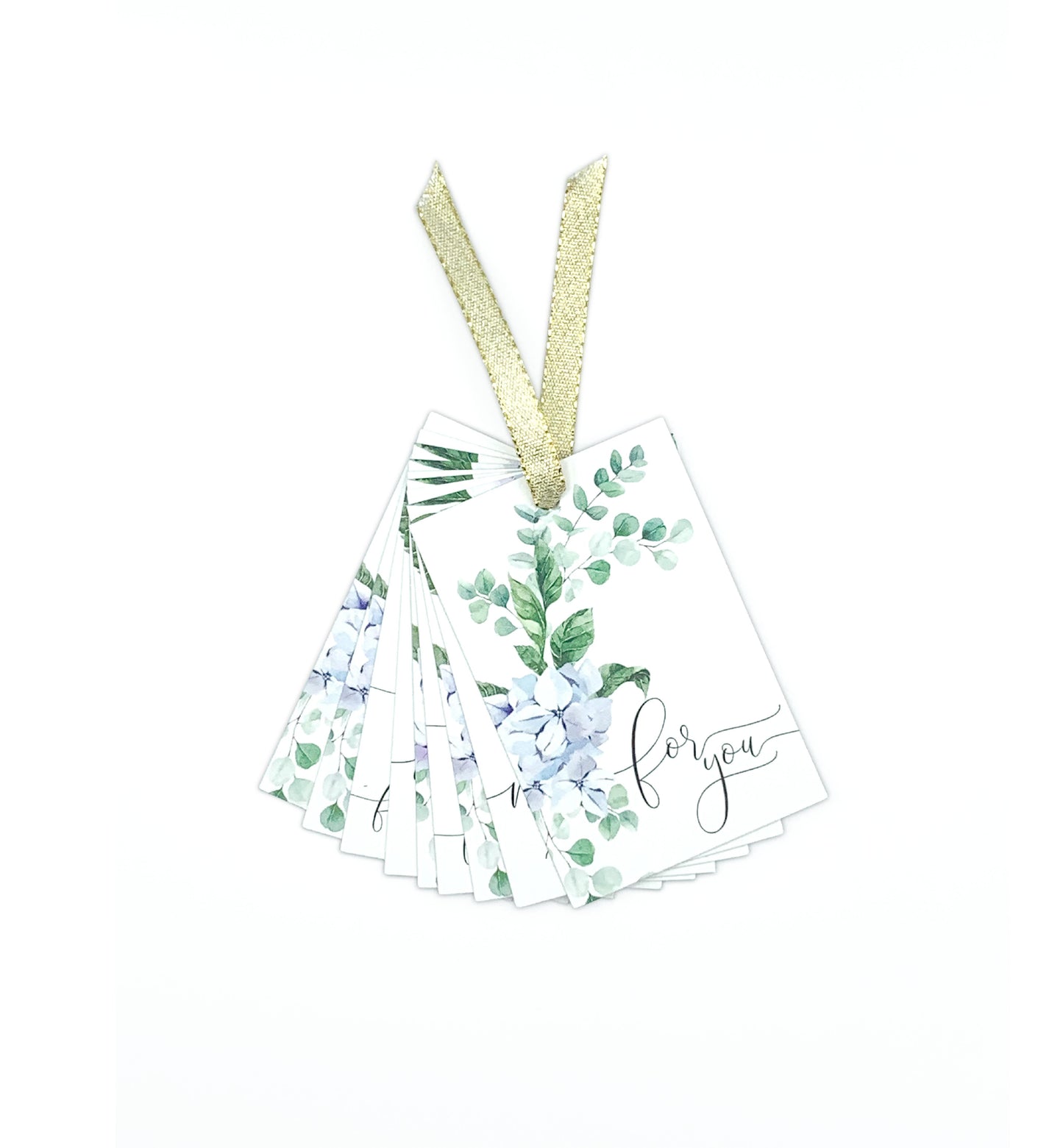 Ferras Blossom Blue | Set of 10 Gift Tags