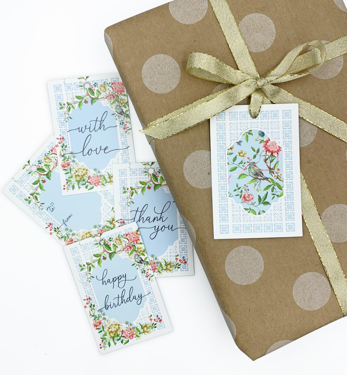 Trianon Blue | Set of 10 Gift Tags