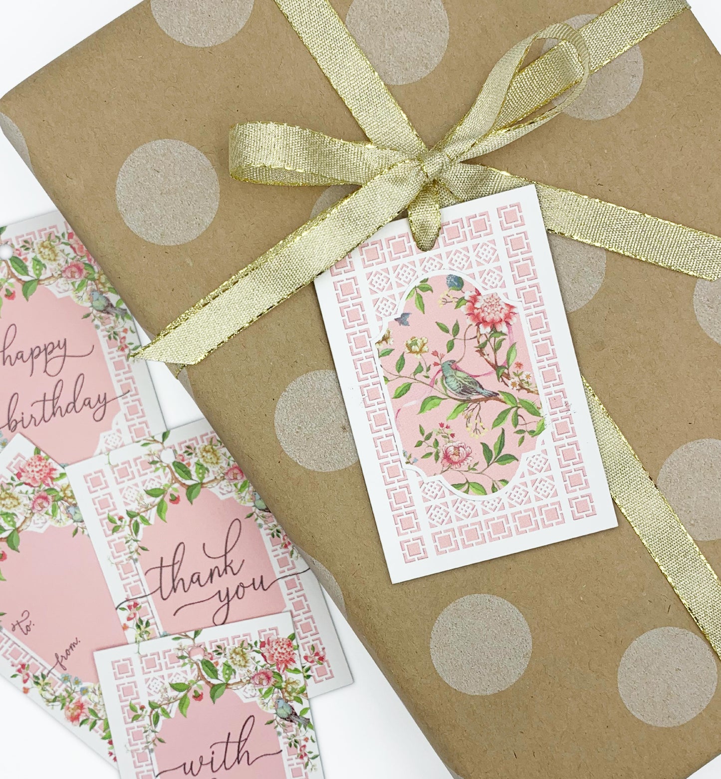 Trianon Pink | Set of 10 Gift Tags